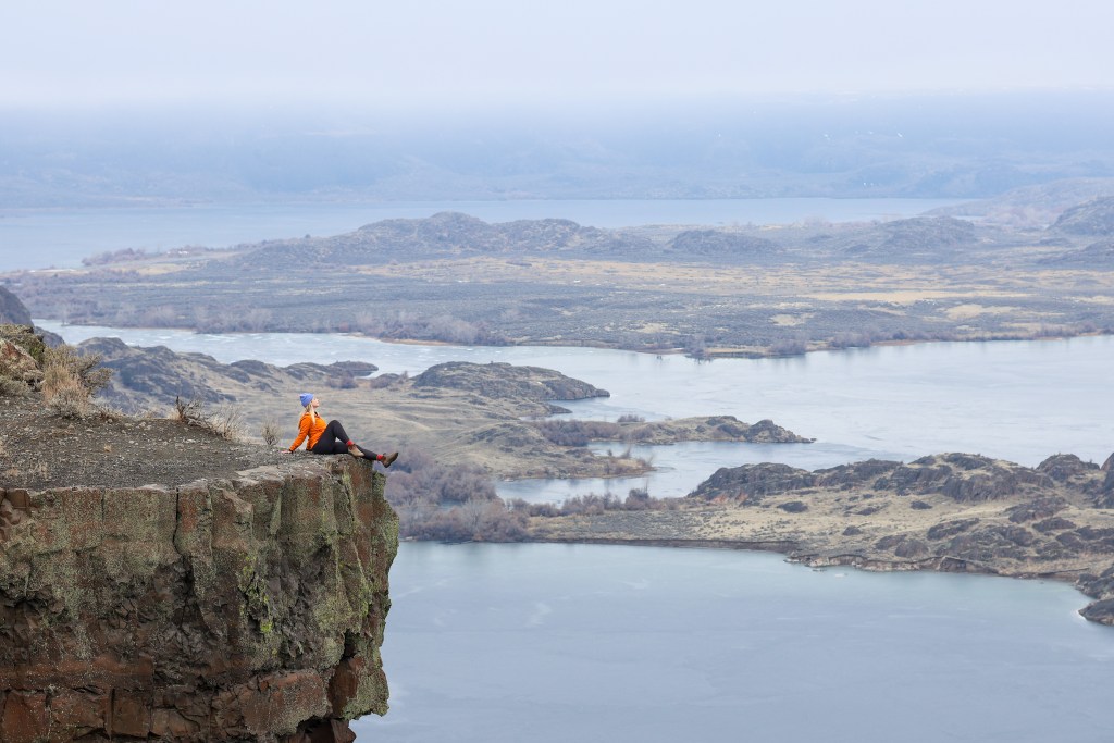 Hiking Trail overlook from the top of the Butte